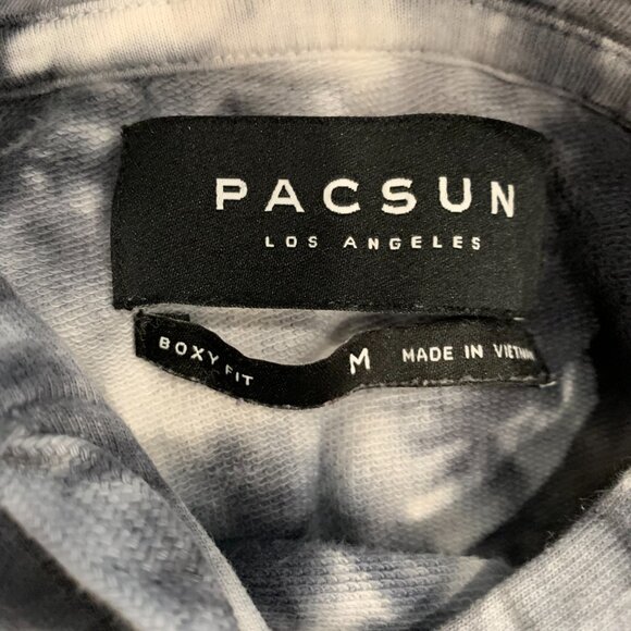 PacSun Blue/white Tie Dye Hoodie Long Sleeves. Men’s Medium - Picture 2 of 3